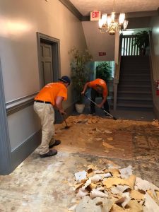 Technicians Cleaning Up Flood Damage